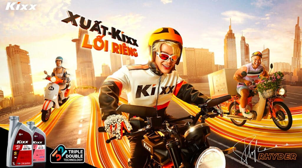 Thumbnail image of the “Kixx Starts Your Own Way” campaign with Kixx and the Vietnamese hip hop artist Rhyder.